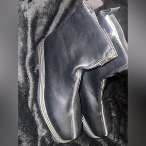 Black Chunky Platform Zip Ankle Boots Women’s Size 8 (EU 41) New